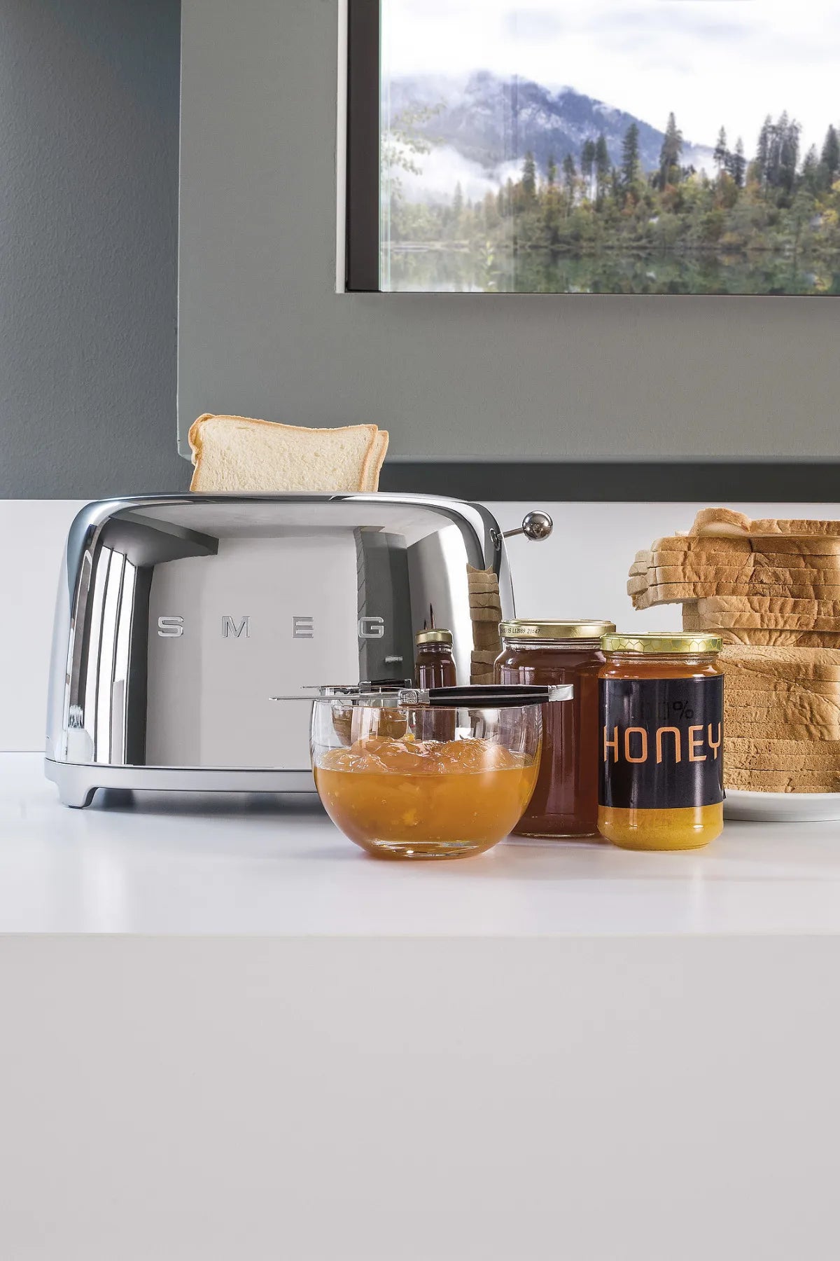 Smeg 2x2 Ekmek Kızartma Makinesi Silver TSF01SSEU