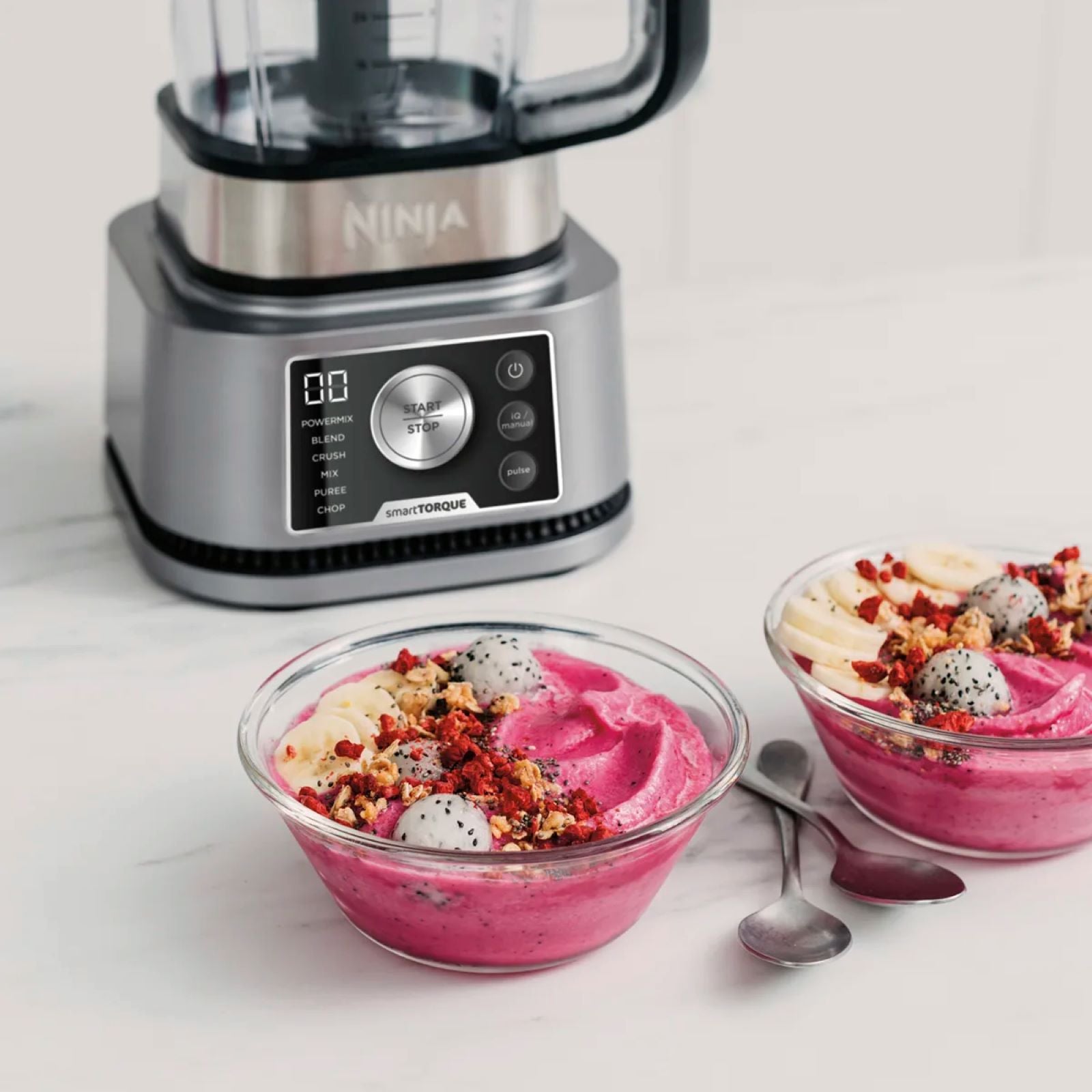 NINJA FOODI 3 IN 1 AKILLI TORK VE AUTO-IQ SİSTEMLİ POWER NUTRİ BLENDERGÜMÜŞ