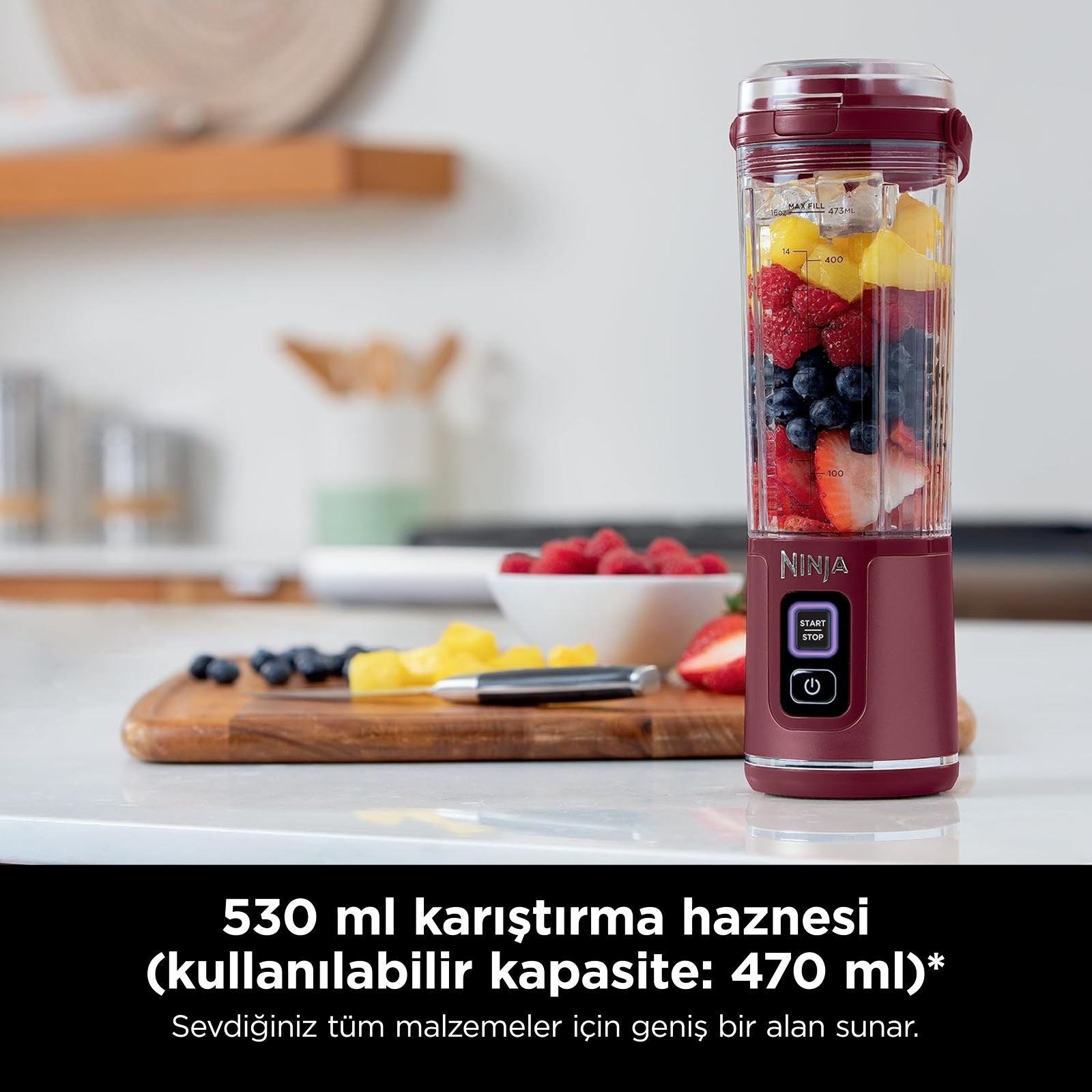 Ninja Blast™ Taşınabilir Blender - Kırmızı
