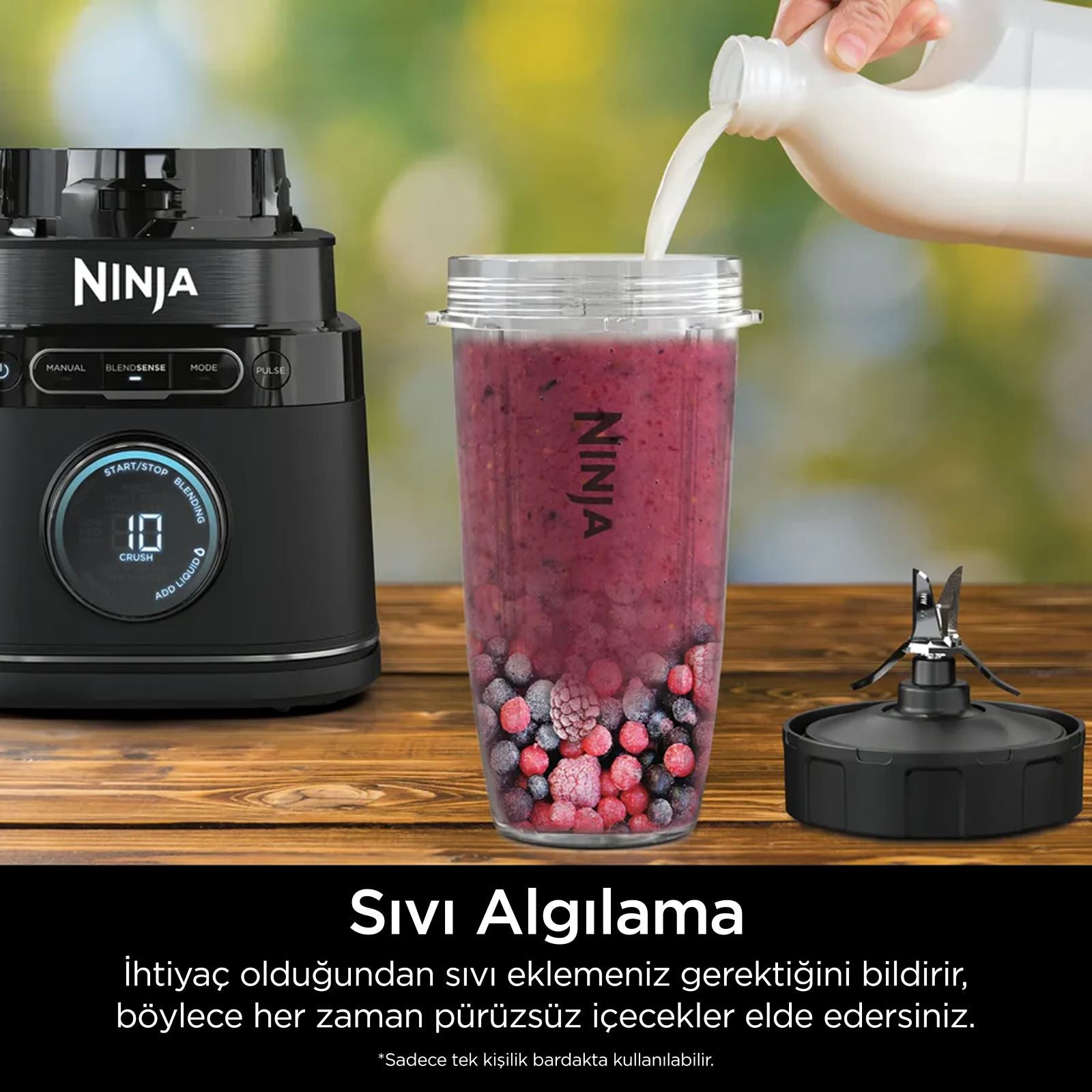 NINJA DETECT BLENDSENSE POWER BLENDER MUTFAK SİSTEMİ SİYAH