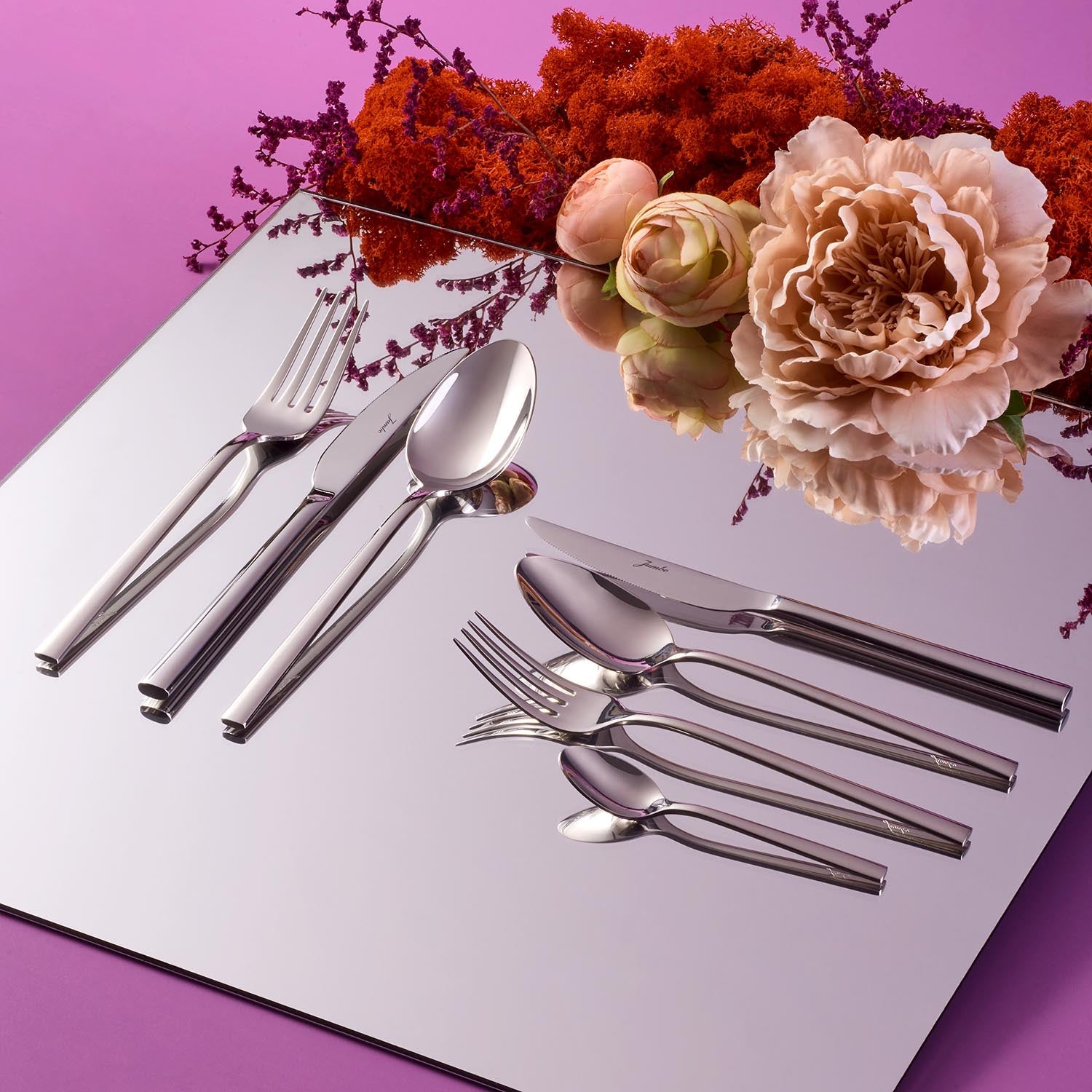 Jumbo 2001 84 Parça 12 Kişilik Çelik Çatal Kaşık Bıçak Takımı