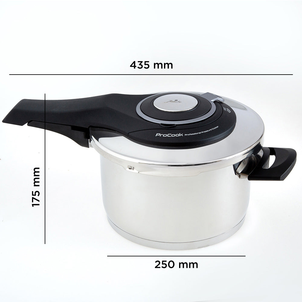 Jumbo Procook 4,5 Litre Gri Paslanmaz Çelik Düdüklü Tencere