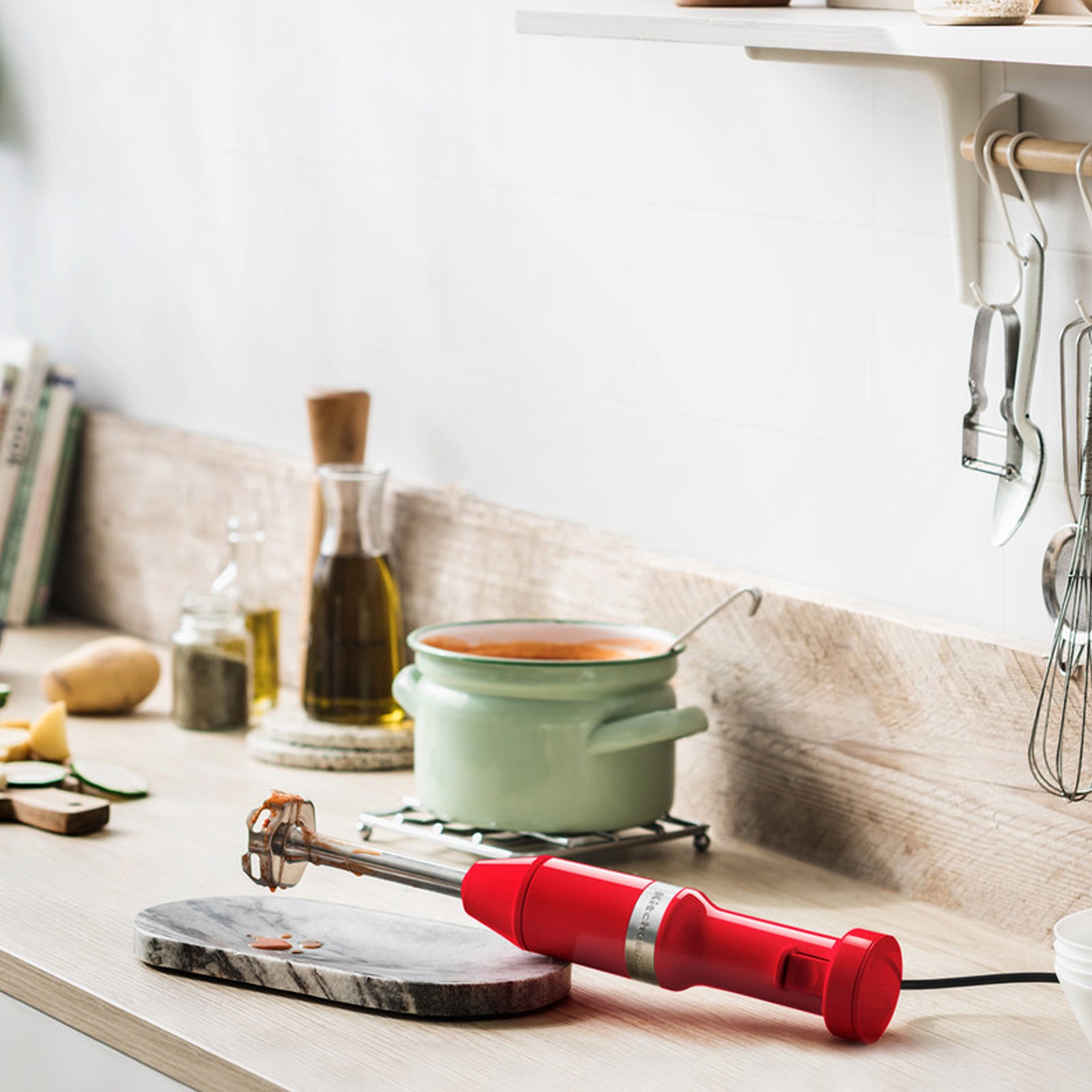 Kitchenaid El Blenderi Aksesuarli 5KHBV83EER Empire Red