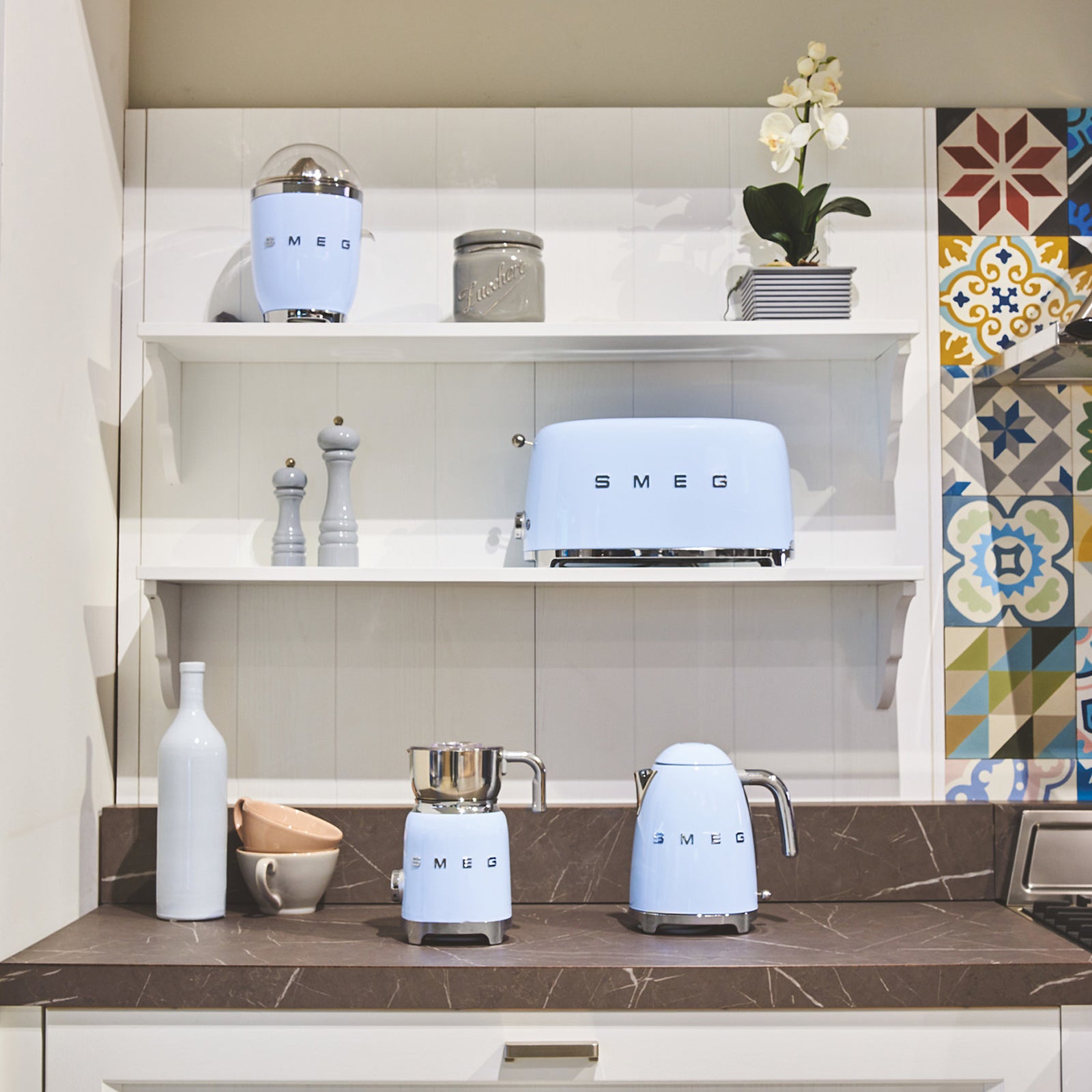 SMEG KETTLE KLF03PBEU MAVİ