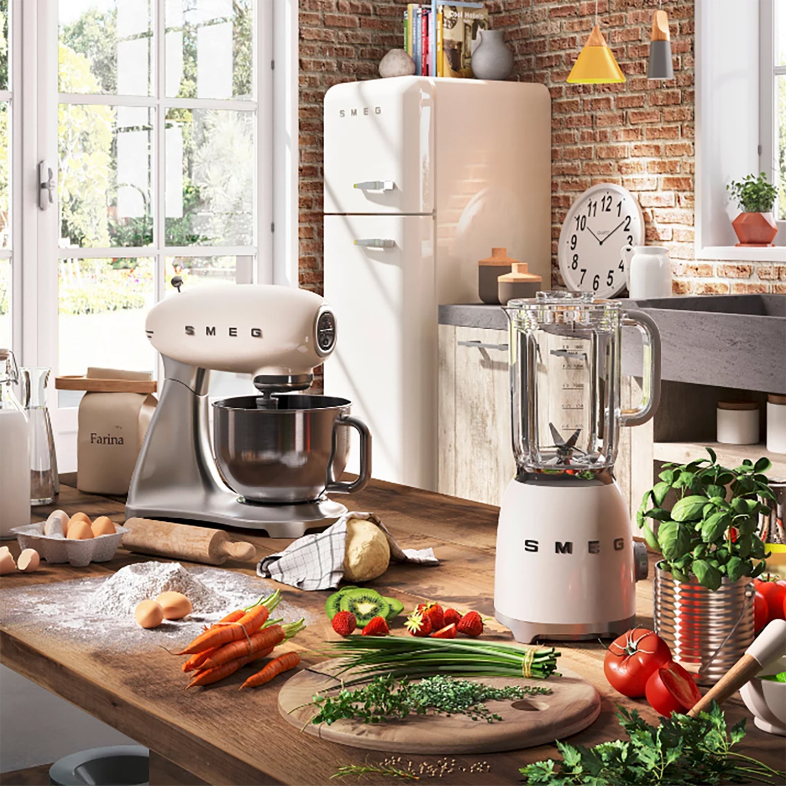 Smeg Hamur Karıştırma Makinesi Cream SMF02CREU
