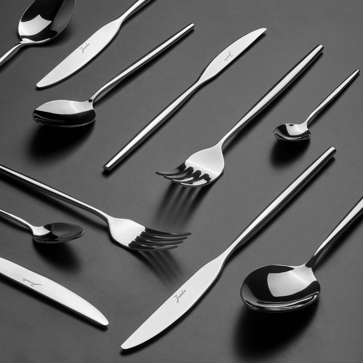 Jumbo 5900 Infinity 12 Kişilik 84 Parça Çatal Kaşık Bıçak Takımı