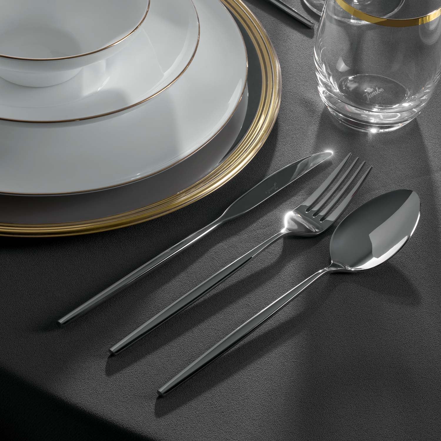 Jumbo 5900 Infinity 12 Kişilik 84 Parça Çatal Kaşık Bıçak Takımı