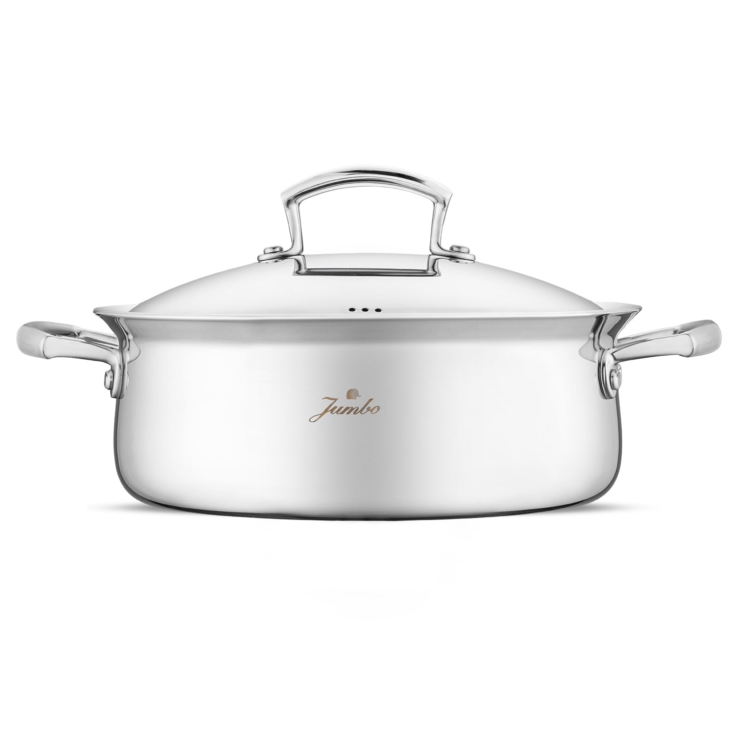 Jumbo Flame 5PLY 8 Parça İndüksiyon Tabanlı Çelik Tencere Seti